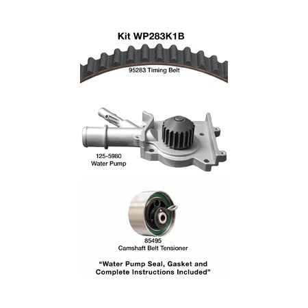 Dayco 00-04 Ford 2L Water Pump Kit, Wp283K1B WP283K1B